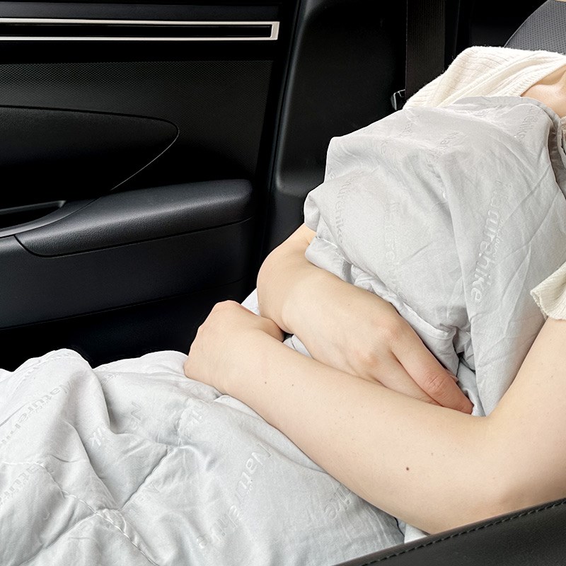 奥迪刺绣汽车抱枕被两用A6L/A4L/Q5/Q3腰靠后排睡觉四季车用靠枕