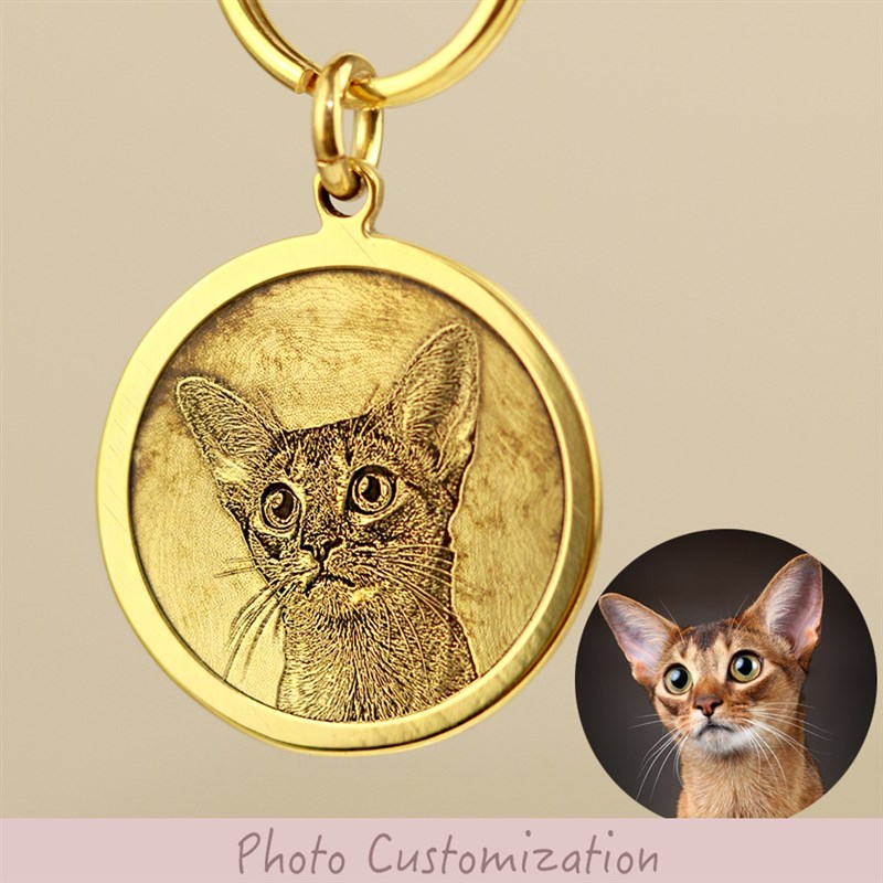 个性手工黄铜狗牌定制深刻铭牌猫咪狗狗宠物身份吊牌防丢纪念挂牌