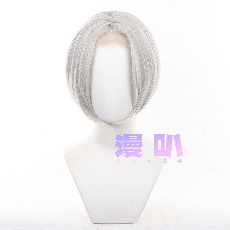 【漫叭】毛娘造型 Z字万用30cm 中分偏分 发际线手钩蕾丝 cos假发