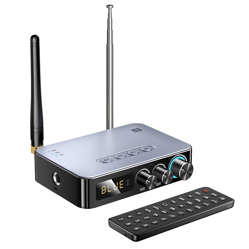 蓝牙接收器5.1音箱响功放机改装aux电脑视音频发射适配器FM收音机