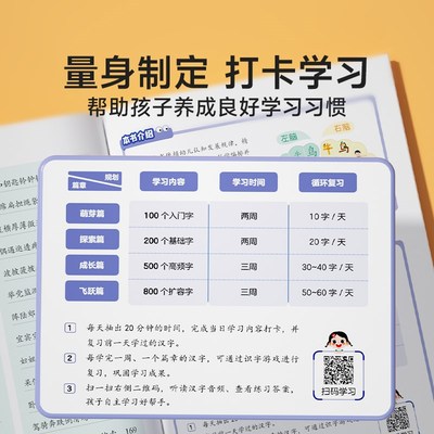 时光学 幼儿象形识字1600字识字卡片认字看图启蒙学前趣味识字