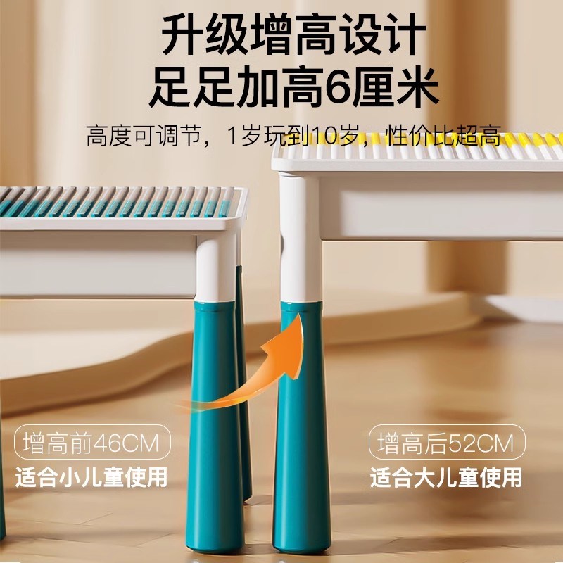 积木桌子多功能儿童游戏桌大颗粒益智拼装玩具男女孩3岁宝宝6拼图