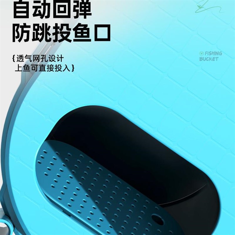渔之源2024多功能钓椅钓箱折叠钓椅加厚活鱼桶垂钓溪流桶便携钓箱