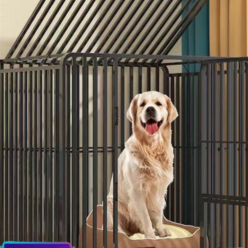 狗笼子大型中型小型犬加固全方管泰迪金毛拉布拉多不锈钢宠物狗笼
