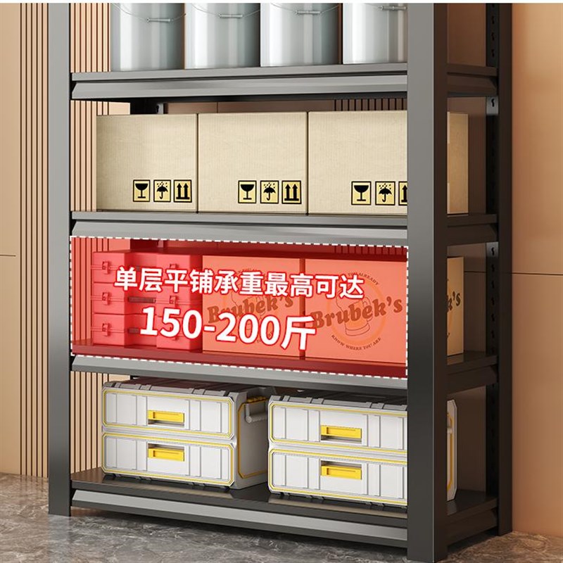 货架置物架家用展示架角钢铁架子多功能储藏室重型收纳架多层架子