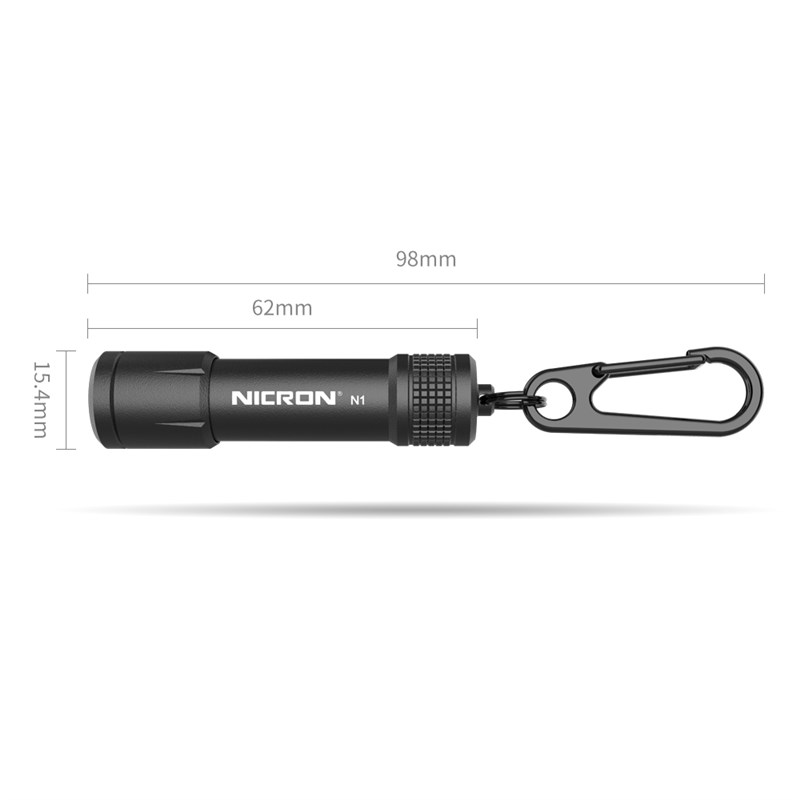 NICRON耐朗 便携钥匙扣手电筒 N1 迷你防水强光小手电