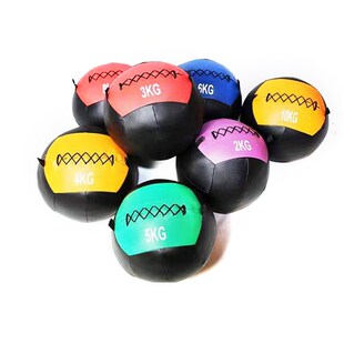 健身软药球PU壁球墙球实心球私N教平衡训练重力球