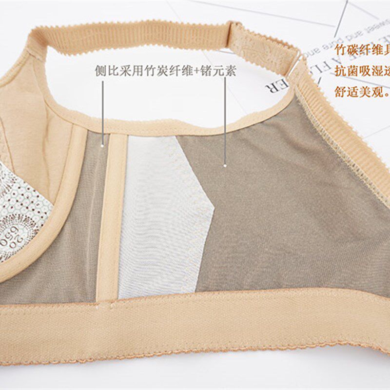 聚拢收副乳调整型内衣女上托美背定型防下垂外扩夏季小胸薄款文胸