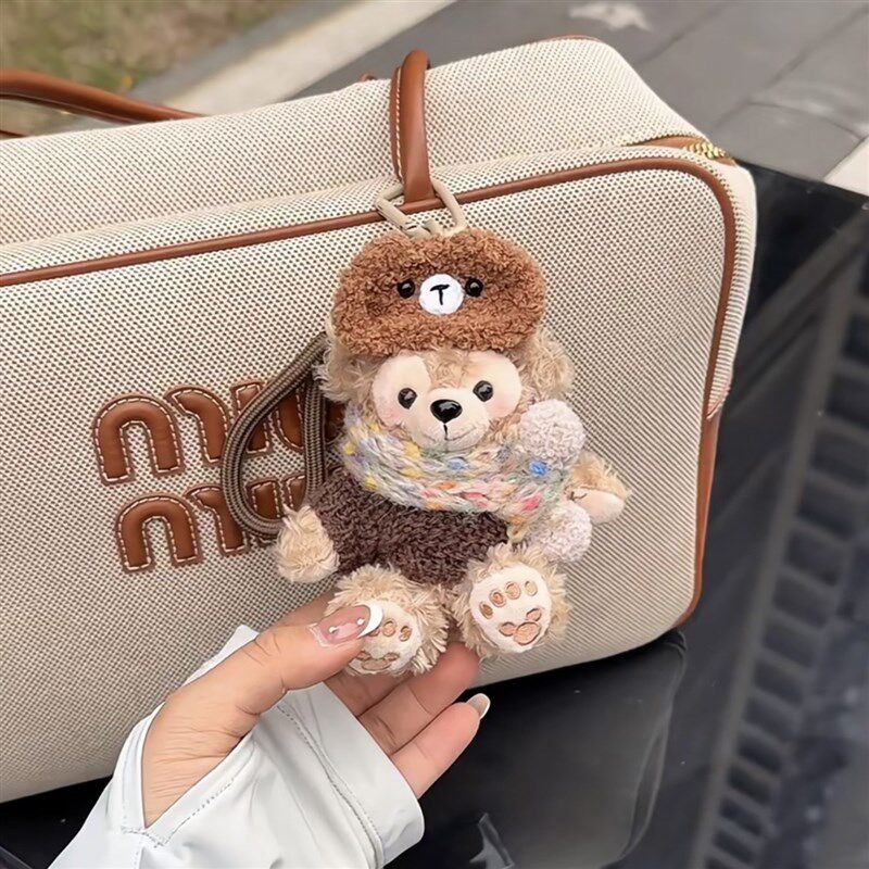 新年款糖葫芦玫玫挂件圣诞礼物女生高颜值毛绒小挂件公仔书包挂饰