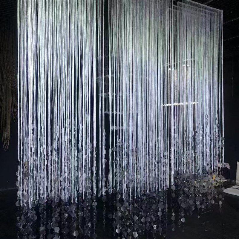 婚庆道具线帘流苏亮片珠帘挂件酒店婚礼堂吊顶装饰背景圆片韩式,节庆用品/礼品,路引,淘宝优惠券,粉丝福利购,淘宝优惠卷