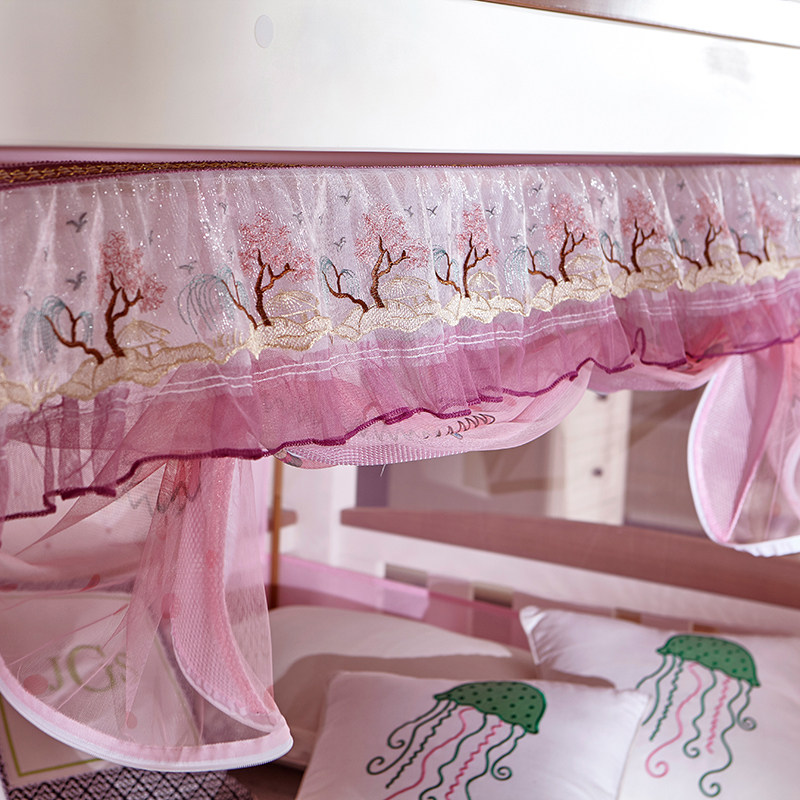 上下床蚊帐子母床双层梯形儿童印花拉链12m学生高低床下铺15米,床上用品,蚊帐,淘宝优惠券,粉丝福利购,淘宝优惠卷