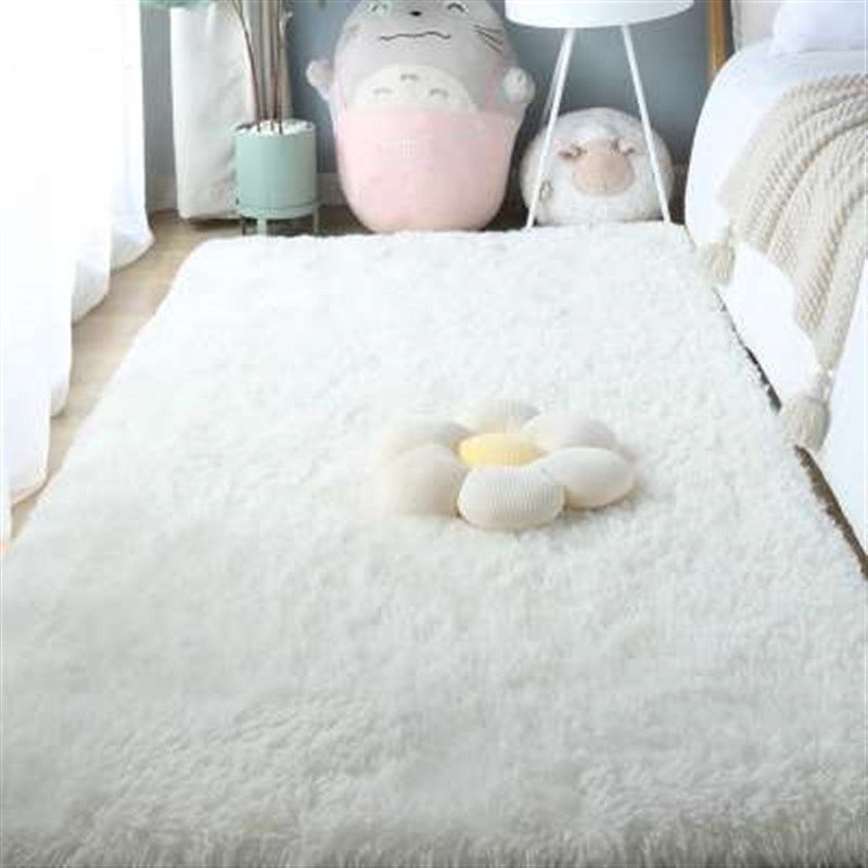 地毯卧室床边毯女生房间装饰网红拍照毯日系公主风白色长毛地板垫,居家布艺,床边毯,淘宝优惠券,粉丝福利购,淘宝优惠卷