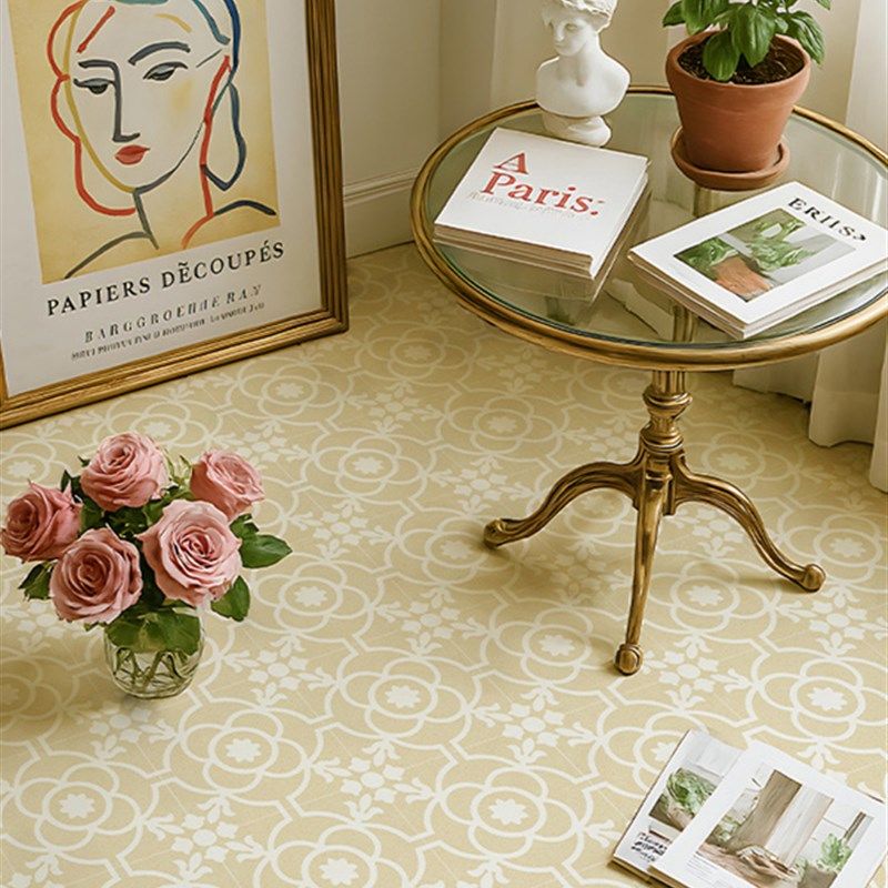 法式奶油风地板美化贴纸卧室阳台防水耐磨自粘地砖高级感瓷砖翻新,家居饰品,地贴,淘宝优惠券,粉丝福利购,淘宝优惠卷