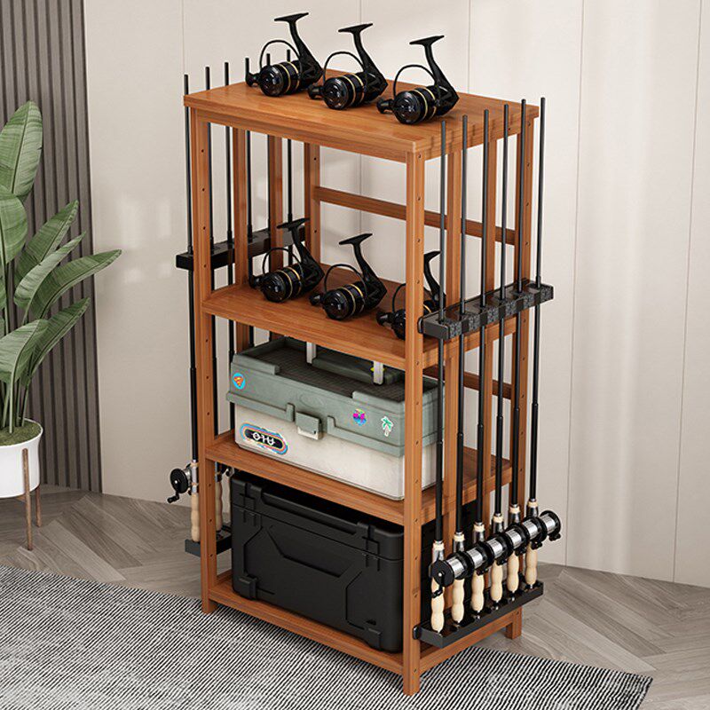 鱼竿架路亚竿放置架鱼竿收纳架展示架手竿支架渔具置物架落地多层