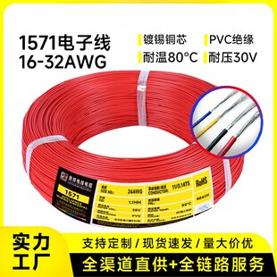 UL1061-26AWG L1571#2y6AWG 导线外径7/0.16电子线外径1.0mm