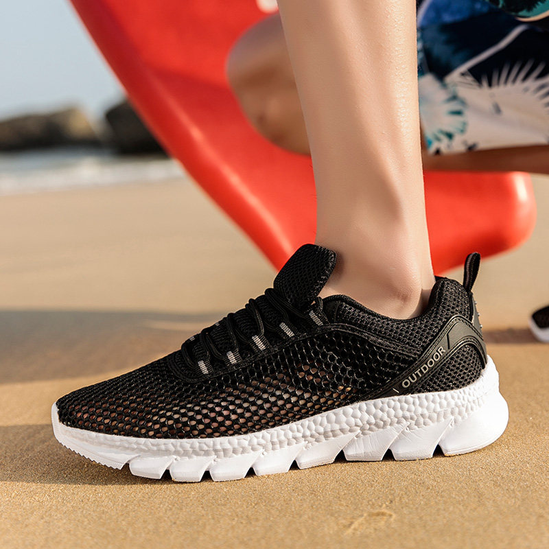 夏季薄款超软鞋底镂空透气防臭网鞋脚底通风轻便运动休闲大码男鞋,流行男鞋,网面鞋,淘宝优惠券,粉丝福利购,淘宝优惠卷