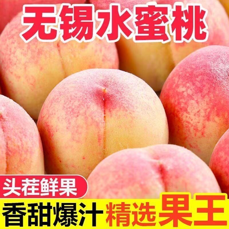 正宗无锡水蜜桃头茬湖景撕皮爆汁