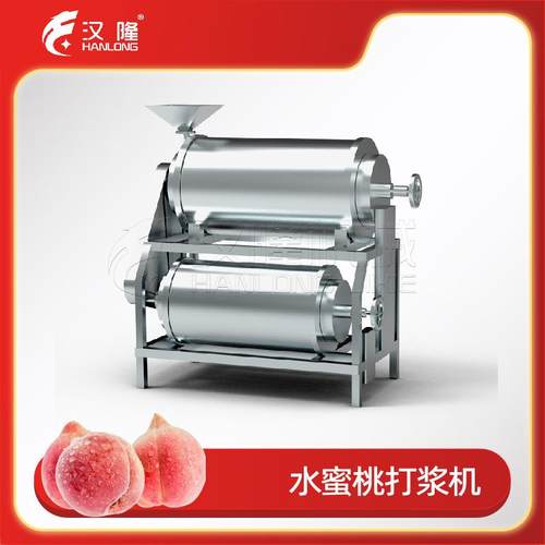 厂家高质量不锈钢水蜜桃打浆机自动去皮去核双道打浆机出浆快