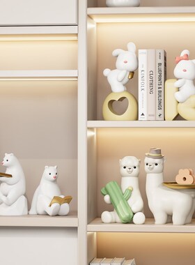 可爱奶油风摆件高级感小众酒柜电视柜家居装饰品客厅玄关创意摆设