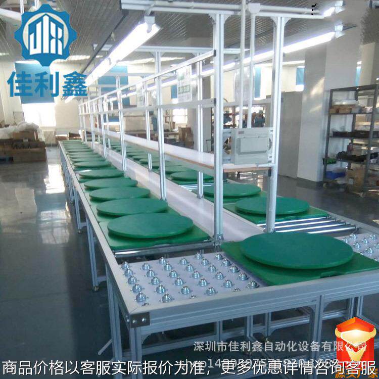 厂家直供手推滚筒线 电脑机箱手推装配线 左右循环手动滚筒组装线