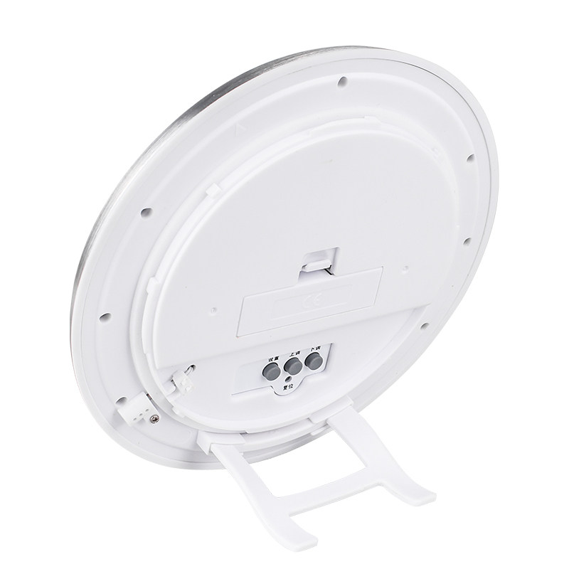 浴室防水吸盘式挂钟金属外壳厨房墙壁时钟大屏显示数字静音电子表