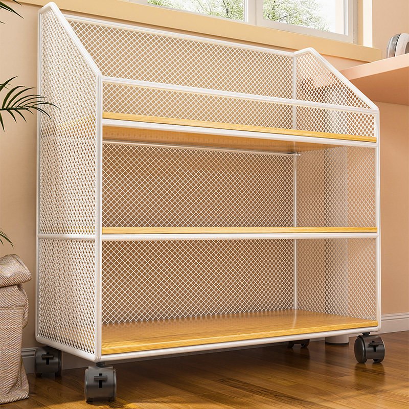 桌边书架置物架落地可移动学生y宿舍教室书桌收纳办公室工位小书