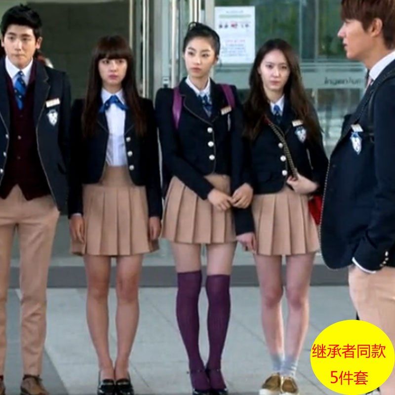 新款六一英伦学院风校n服套装韩国继承者们中学生班服jk制服女学