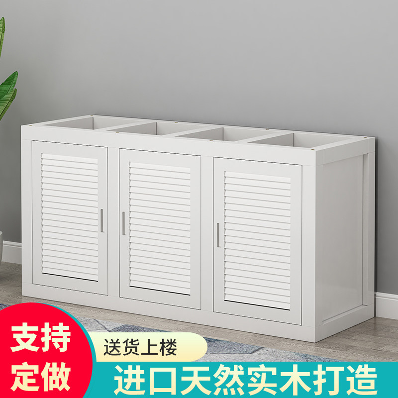 定制鱼缸底柜实木鱼缸柜底座架子鱼缸桌底架客厅家用水族箱底滤柜