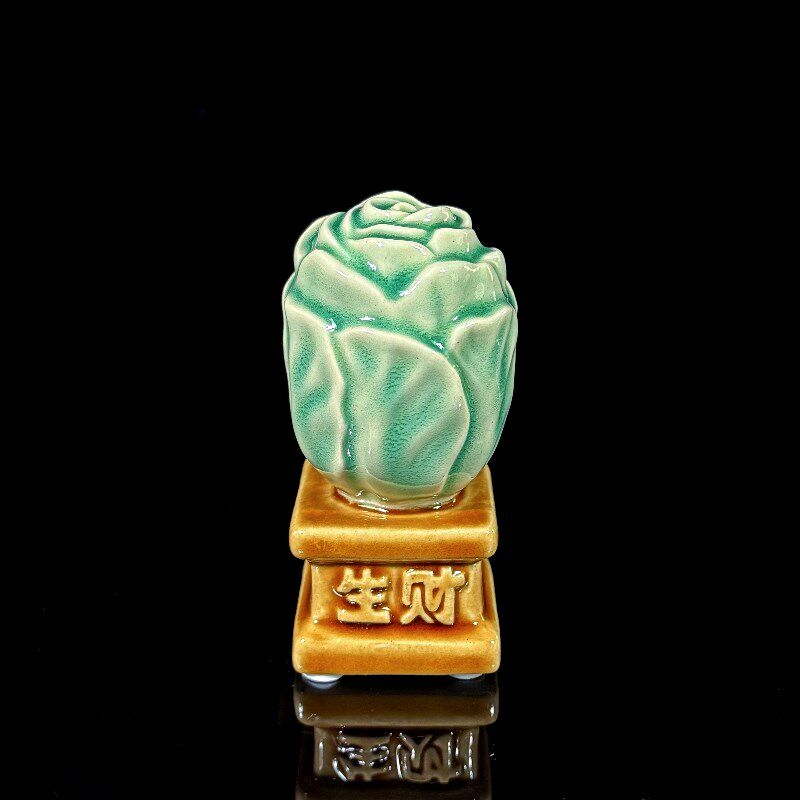 通济生财石湾陶瓷摆件p客厅办公桌收银台招财小摆件特色送礼装饰