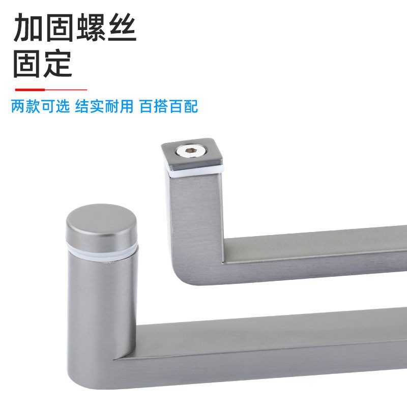 枪灰色玻璃门大拉手浴室淋浴房办公室拉手移门卫生间不锈钢门把手