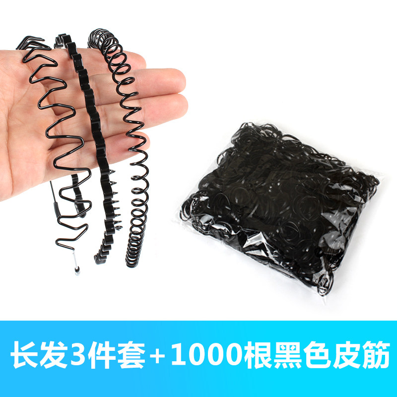 男士扎小辫发箍背头发夹头箍头绳发卡发窟洗脸发箍