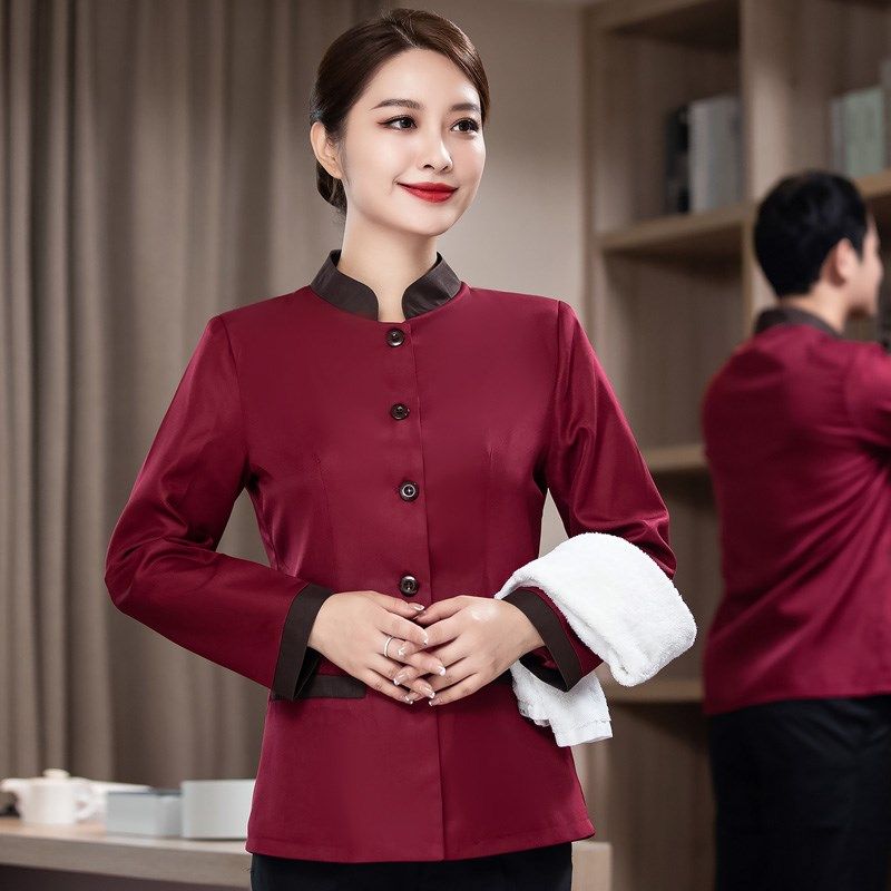 秋季保洁套装家政公司清洁制服长袖物H管楼道卫生阿姨长袖大码男