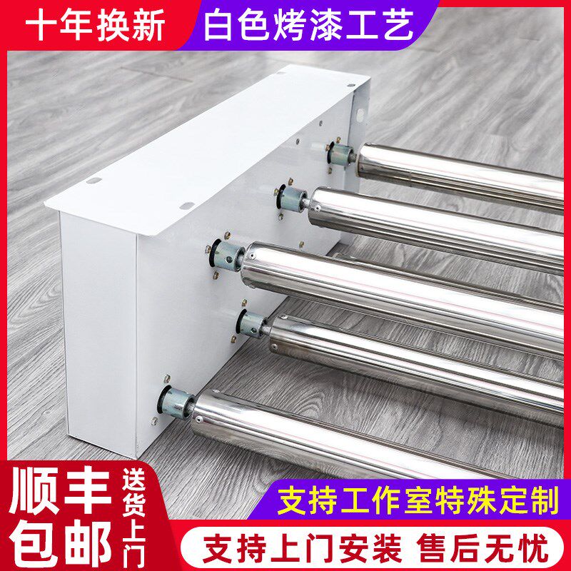 电动背景轴升降机摄影背景架影楼拍照电动卷轴无线遥控摄影棚卷轴