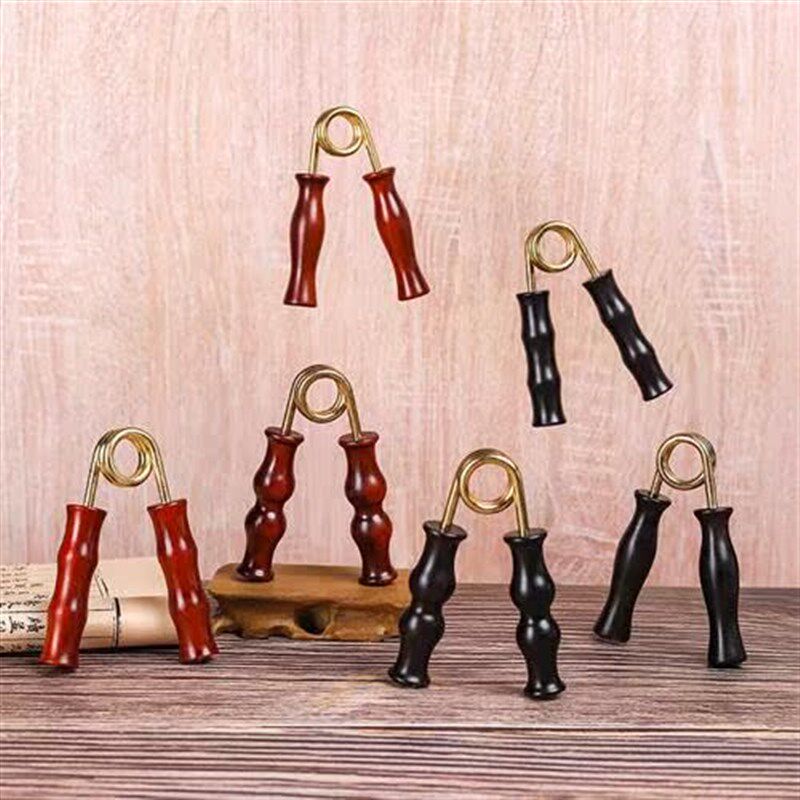 单手实木捏握力器力级练手指康复训练木质力量训练器健身手握