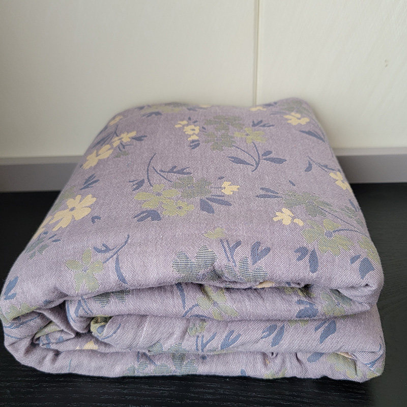 色织提花花卉全棉双层纱布被套单件纯棉被罩150x200x230单双人,床上用品,被套,淘宝优惠券,粉丝福利购,淘宝优惠卷