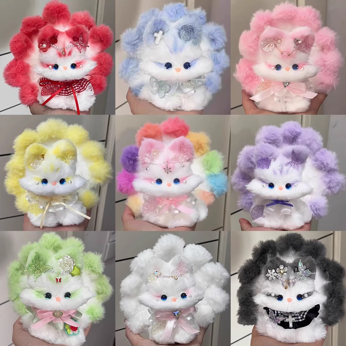 纯手工扭扭棒九尾狐diy材料包3-6益智可爱毛绒女孩儿童玩具送礼