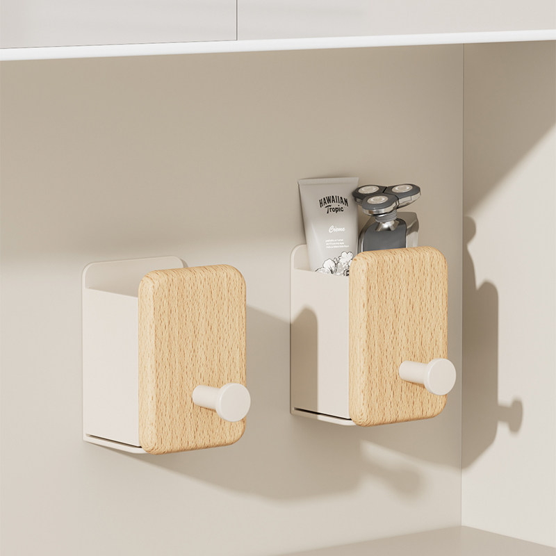 浴室化妆刷收纳筒放梳子收纳盒卫生间用品墙上壁挂式免打孔置物架,家庭/个人清洁工具,浴室角架/置物架,淘宝优惠券,粉丝福利购,淘宝优惠卷