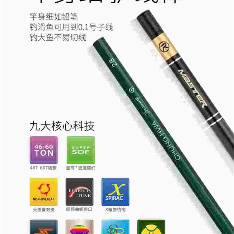 高档鱼尚鲫鹤竞德竿超鱼2调78钓Q竿手竿杆硬19台