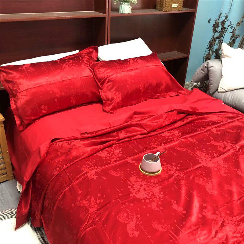 提花四件套床单240*245被套200*230枕套常规