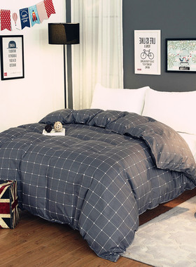 简约被罩单人被罩双人学生宿舍1.5Cx2米被罩200x230被套单件