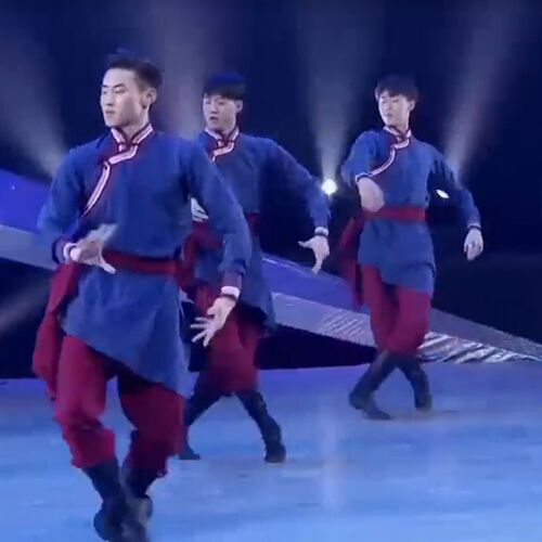 蒙古族绕臂绕腕组合少数民族舞z蹈服艺考蒙古服男舞蹈课练习服装