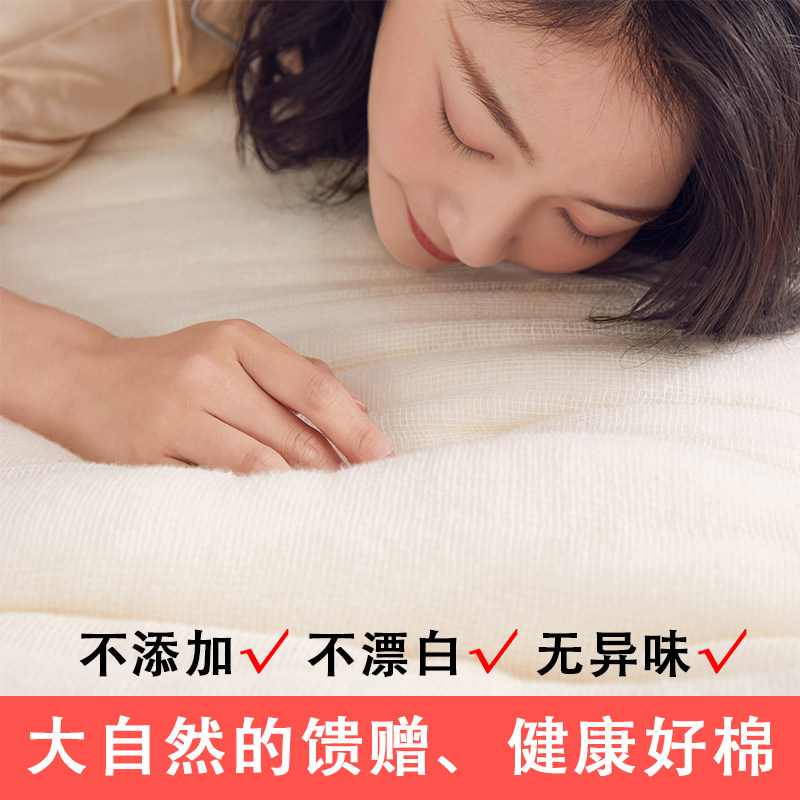 新疆直发!长绒棉花被10斤加厚保暖冬被芯棉絮褥子棉胎被褥