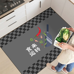 耐脏地毯吸水垫子 厨房专用地垫防滑防油可擦免洗PVC防水脚M垫新款