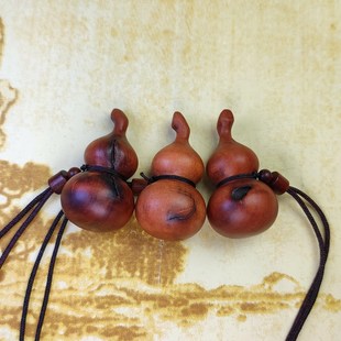 雷击枣木福d禄葫芦老木料带雷焦吊坠男女款平安饰品本命年出行挂