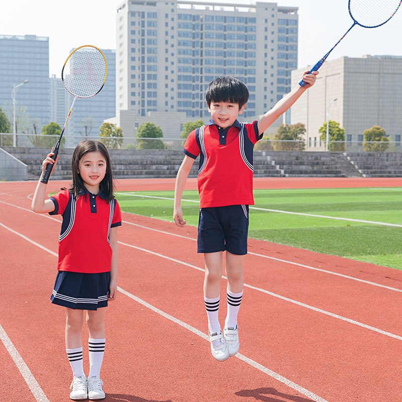 小学生校服夏装英伦学院风儿童班服夏季套装毕业照服装幼儿园园服