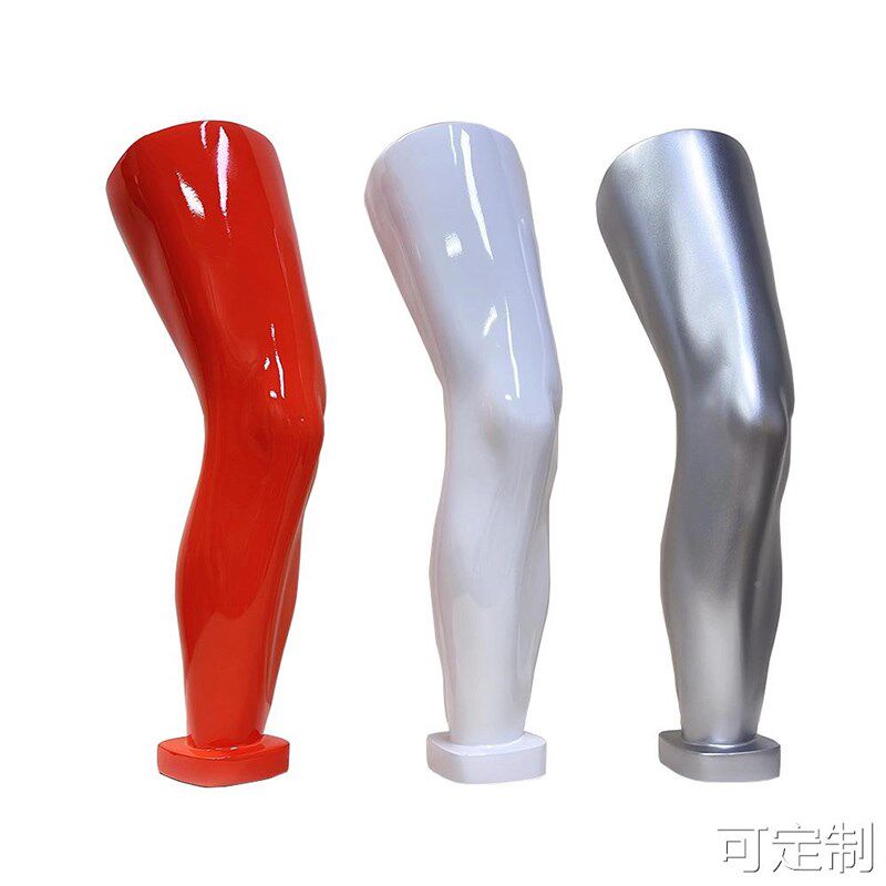 护膝脚模手模展示道具人体腿部假肢男女护膝腿模护腕运动模特道具