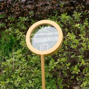 花草牌公园烤漆封板河边草坪单面喷漆标识插地标语展示牌景区小草