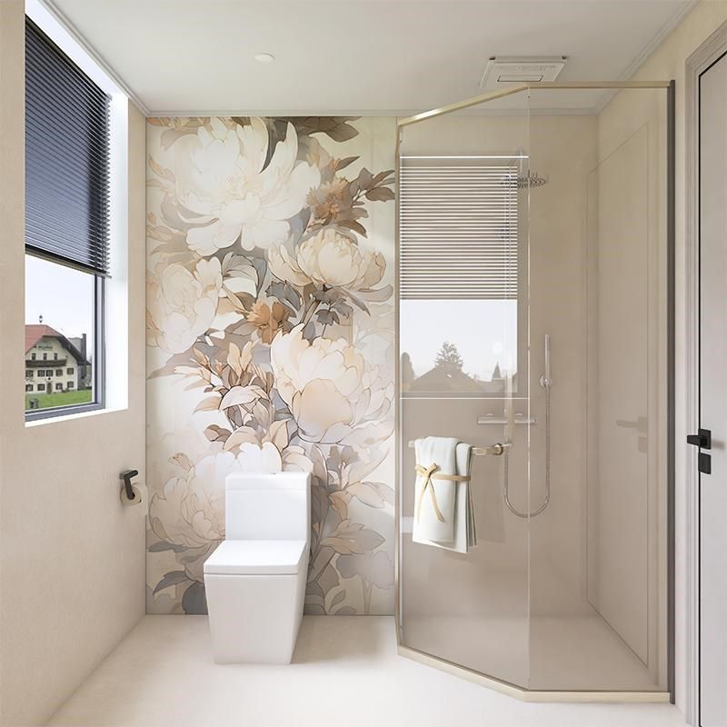 现代简约大板花砖背景墙釉面瓷砖全瓷卫生间墙K面大花片600x1200