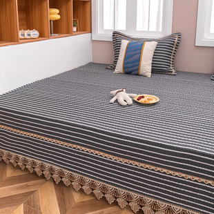 榻榻米床盖现代简约专用防滑踏踏米D纯棉炕盖不跑的床单3米大尺寸