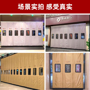 保暖防风磁吸自吸棉门帘加厚隔音保温防寒隔断帘店铺商用 门帘冬季